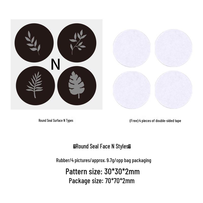 Wooden Handle Rubber Stamp for DIY Journaling