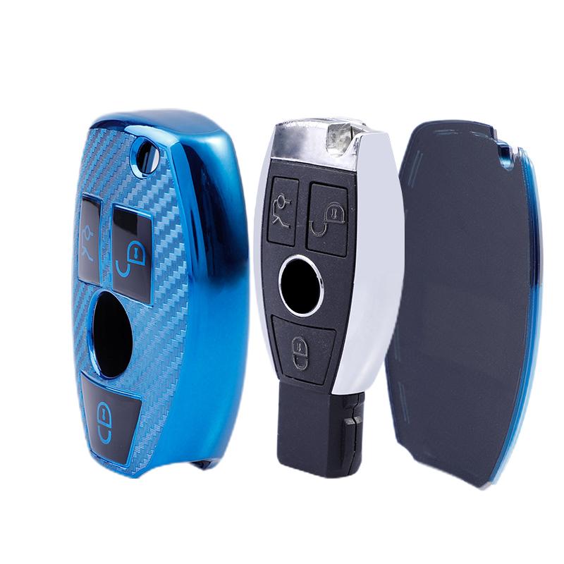 Portachiavi con custodia per chiave smart per auto in fibra di carbonio TPU per chiavi Mercedes Benz CLS CLA GL R SLK AMG ABCS Class – acquista a prezzi convenienti sul marketplace