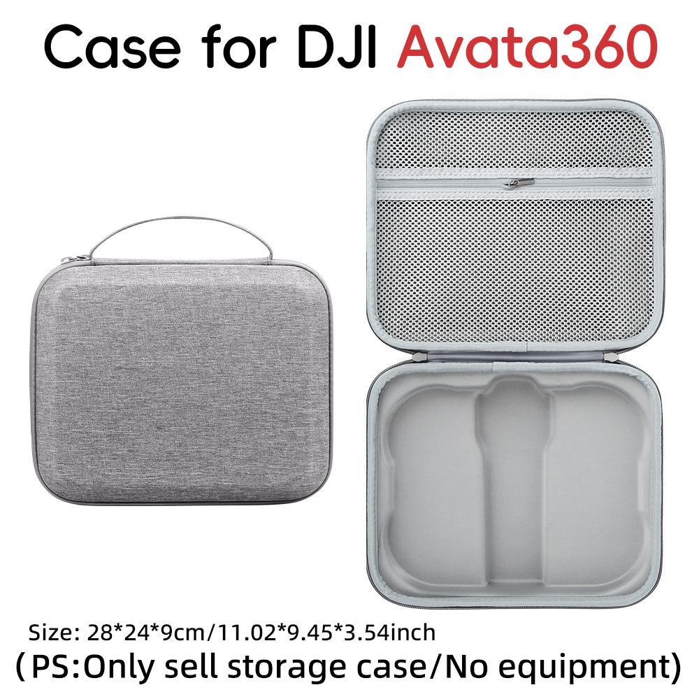 Carrying Case for DJI Avata 360 Bag Gray Black EVA Water proof Handbag Storage Box Accessories