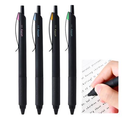 Jel Kalem Hızlı Kuruyan Siyah Mürekkep 0.5mm Pürüzsüz Yazım Kalemi Sınavlar Ofis İçin Kaymaz Tutamak Sessiz Tıklamalı Geri Çekilebilir Kalem Kütüphane Sınıf İçin