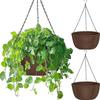 Weather Resistant Self Absorbing Plant Holder Flower Pot Hanging Flower Basket for Garden and Home Balcony Decoration