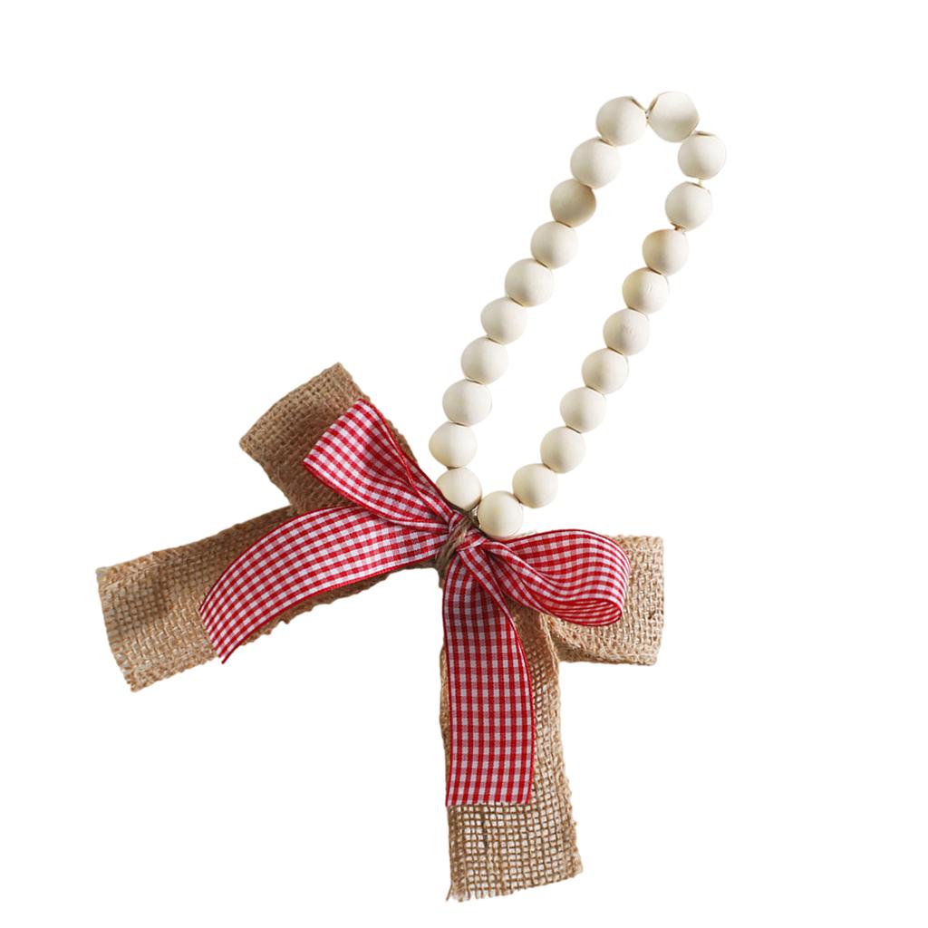 Farmhouses Styles Wood Beads Garlands For Bedroom Decors Tree Bag Craft for Creative Homes Decors Bedroom Accessories