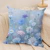 Little Flowers Cushion Cover Soft Plush Fabric DoubleSided Printed Sofa Cushion Cover for All Seasons Home Decor Gift
