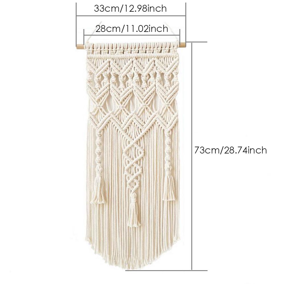 Cm Nordic Bohemian Handwoven Cotton Rope Tassel Tapestry Wall Decoration Macrame Wall Hanging Three Styles