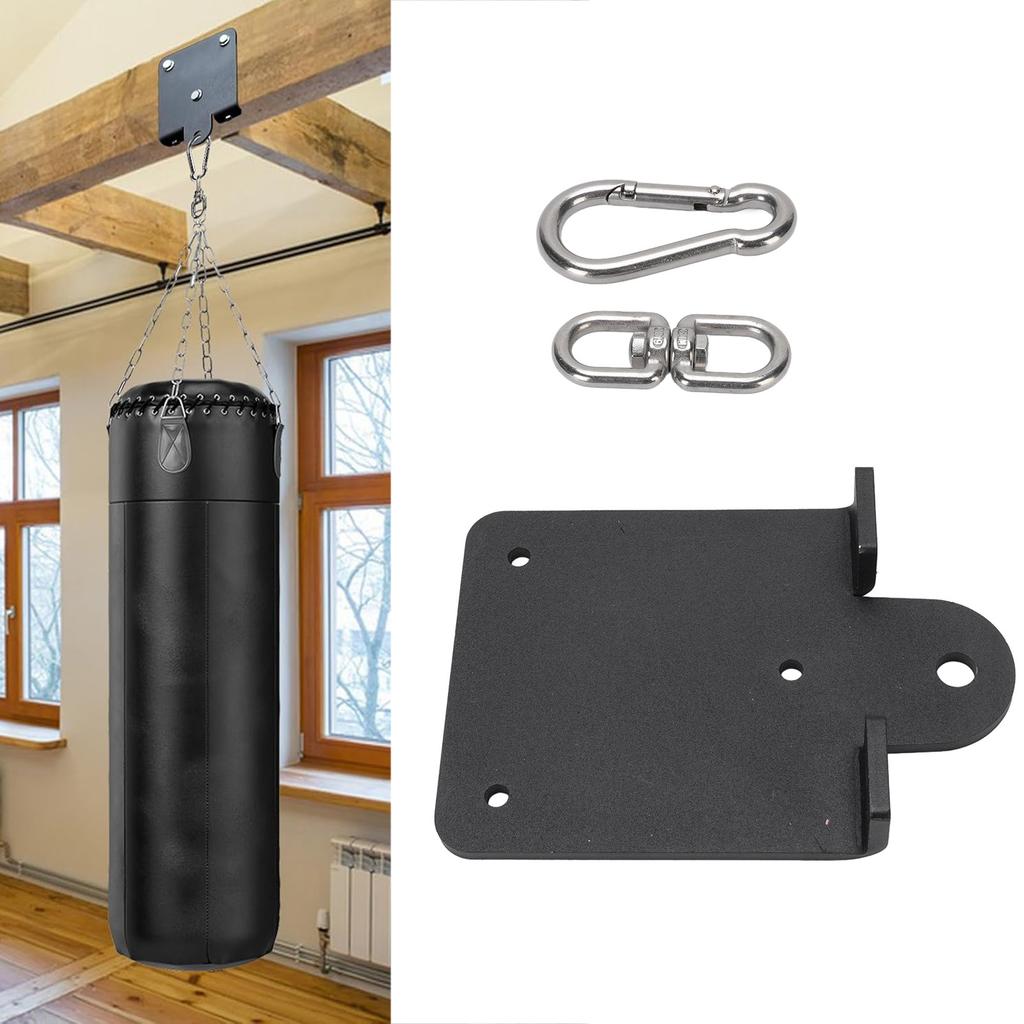 Punching Boxing Bag Hanger Heavy Duty Steel 360 Degree Rotation Hook Heavy Bag Beam Mount for Hanging Heavy Punching Bag Sandbag