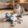 Plüschtier Hund Kauspielzeug mit Baumwollseil Handgemacht Quietschender Affe Hase Tiger Plüschtier Knisterpapier Interaktives Tauziehen Welpenspielzeug Haustierbedarf