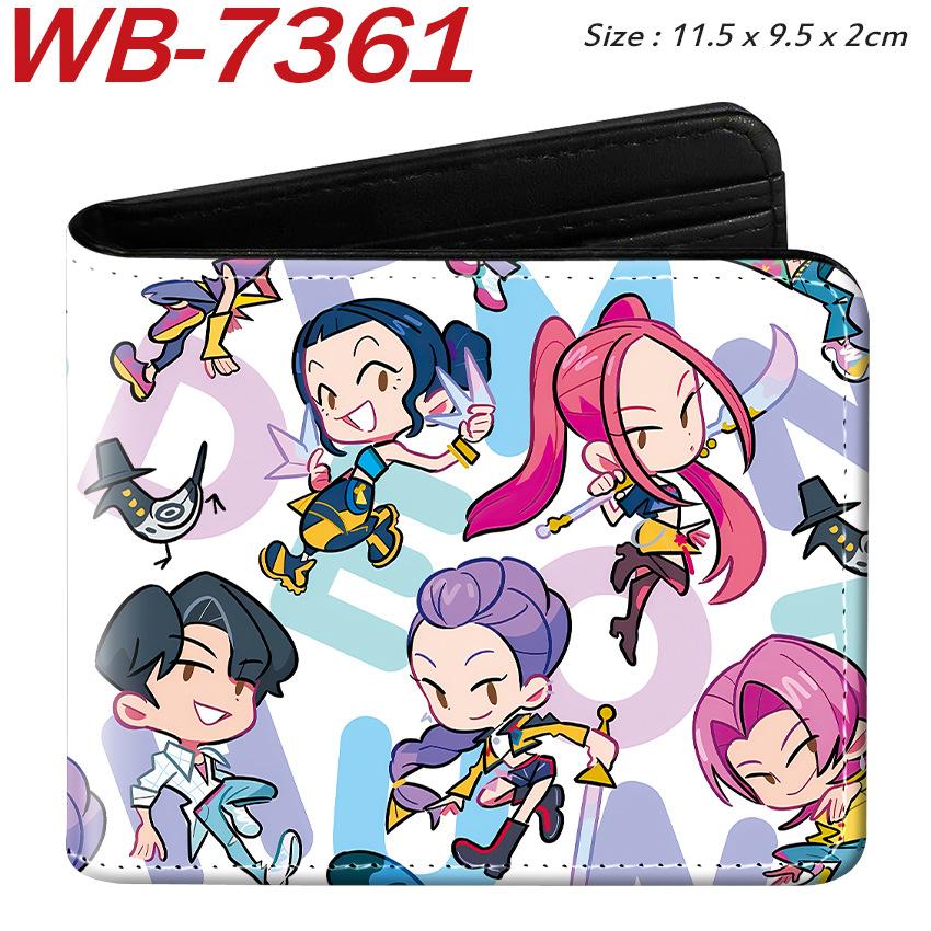 K-Pop Demon Hunters Pu Leather Two-fold Short Wallet and Practical