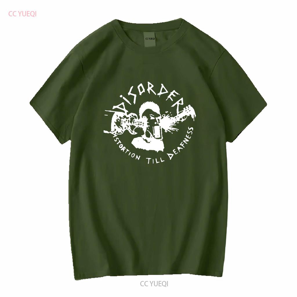 Disorder Thrash Hardcore Punk Rock Band T Shirt Long or Short Sleeves Vintage Washed Comfortable Top For Everyday Wear