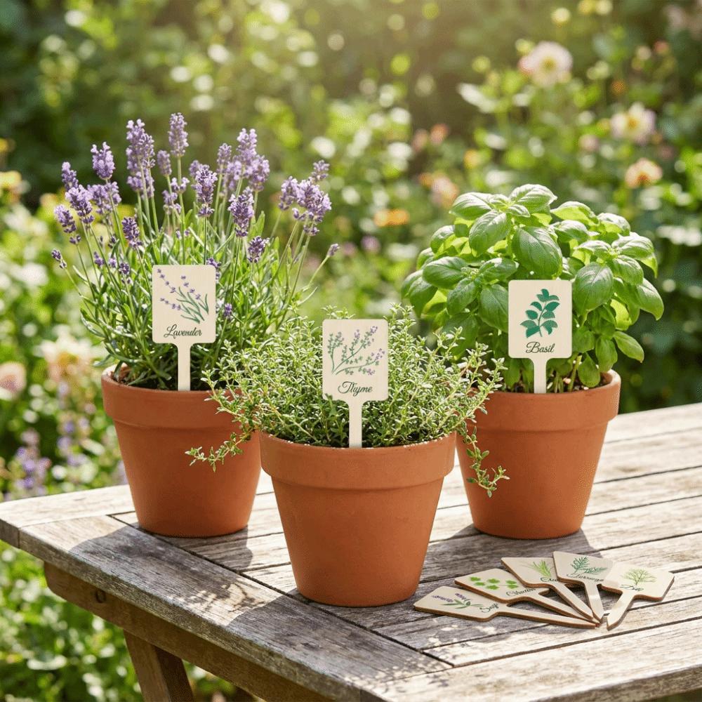 12 PIÈCES Marqueurs de Jardin Étiquettes de Plantes en Acrylique Étiquettes de Plantes en Forme de T Imperméables Étiquettes de Plantes Réutilisables Plantes Succulentes
