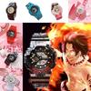 One Piece Childrens Cartoon Digital Wristwatch With Night Light For Kids And Teens