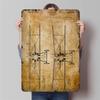 Vintage Airplane Patent Drawing Metal Wall Art Industrial Style Retro Home Decor Living Room Study Room Mural