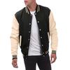 Casual Varsity Jacket for Men Long Sleeve Slim Fit Letterman Baseball Bomber Jackets Lightweight Sweatshirt Men's Button Down Windbreaker Jackets