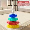 Children's Rainbow Fun Colorful Stacking Rings Baby 1-3 Years Old Spin Tower Educational Early Learning Toy