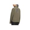 Adidas Logo Print Stand Collar Jacket Unisex Jacket Rock-Layer-Olive-Green HY4701