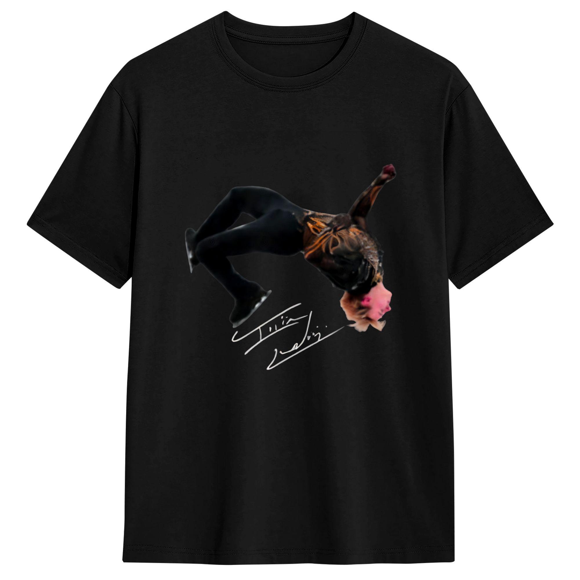 Lässiges T-Shirt Sommer Ilia Malinin Neuheit T-Shirts 100% Baumwolle T-Shirt für Paar Y2K Basic Große Größen Kurzarm Oberteil T-Shirts 5XL bunt