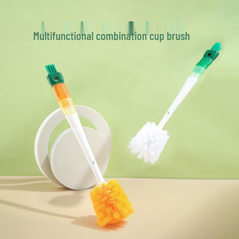 Verbesserte 5-in-1 Multifunktionale Karottenbecher- & Flaschenreinigungsbürste