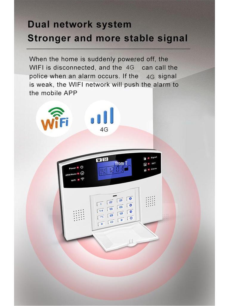 Graffiti Smart 4G+WiFi Diebstahlsicherheitsalarmsystem