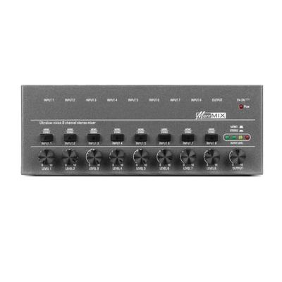 Mezclador de Línea de 8 Canales de Ruido Ultrabajo Mezclador o Mezclador Alimentado por Tipo-C para Instrumentos Electrónicos, Ordenadores