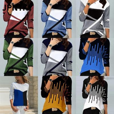 JPNTKY Bluză și Cămăși Casual de Modă pentru Femei cu Mânecă Lungă și Decolteu Rotund
