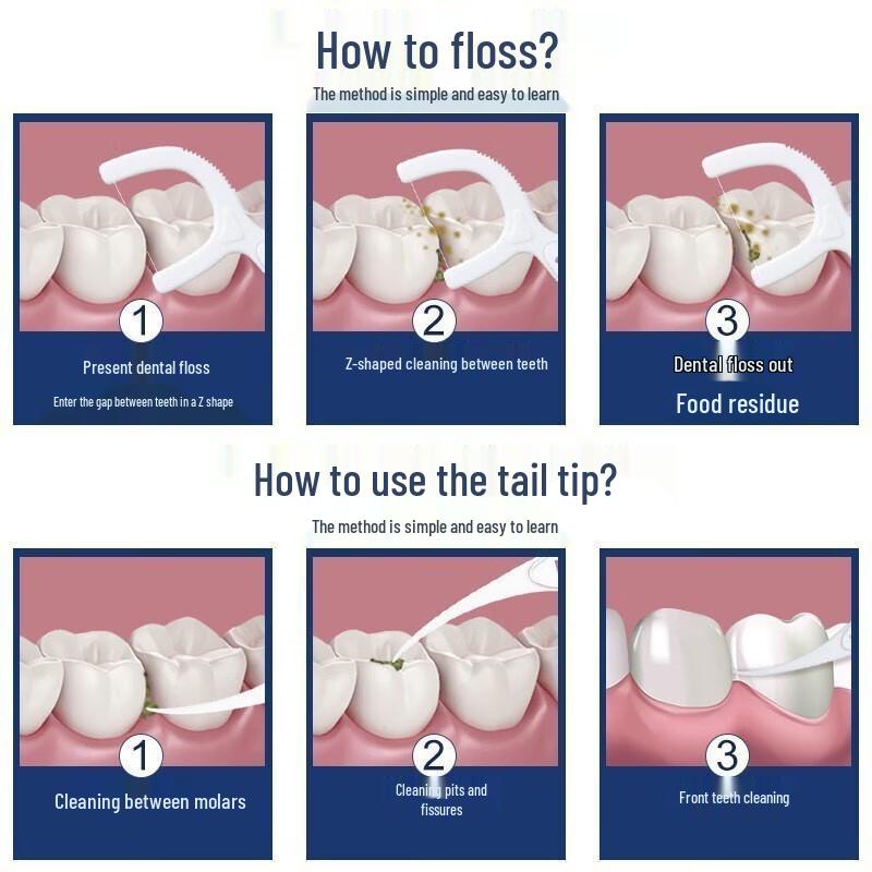 FAWNMUM Classic Dental Floss Picks, 180 Count