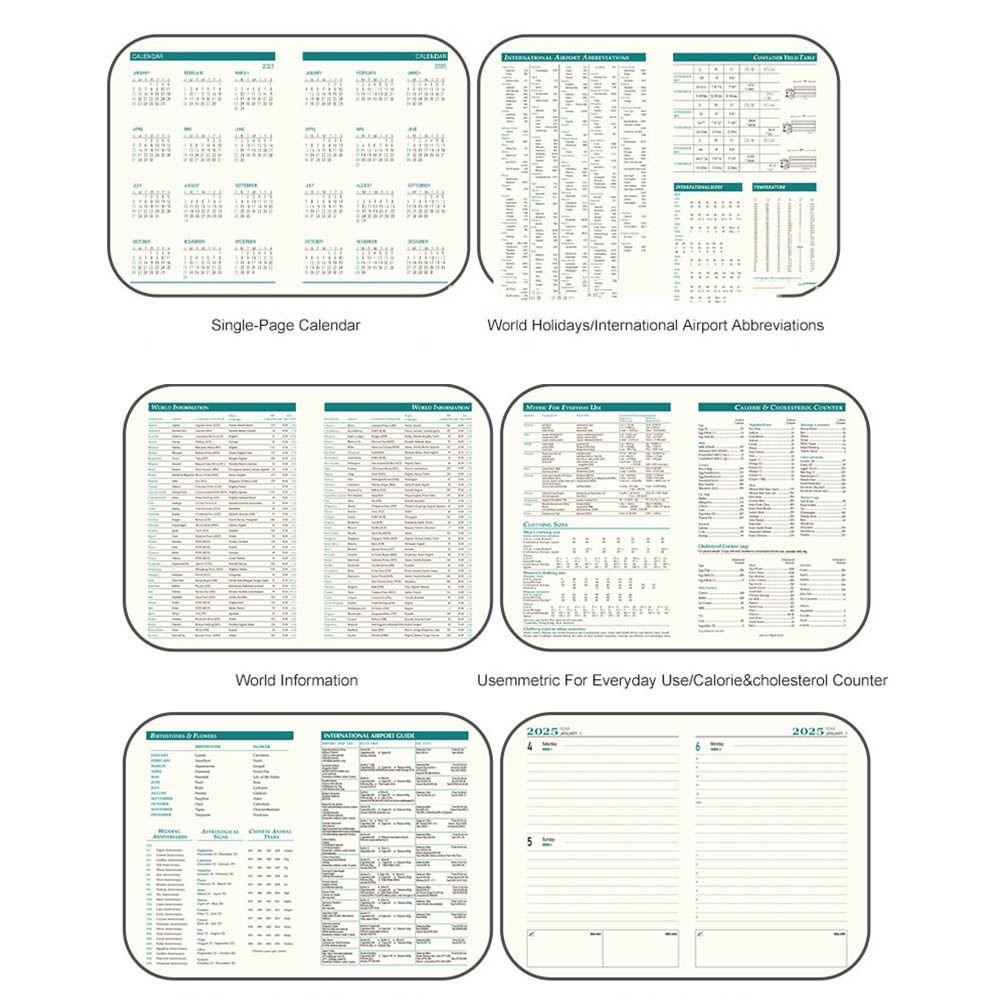 Wear-resistant 2026 Schedule Planner Notepad 365 Days Agenda Planning Notebook Business