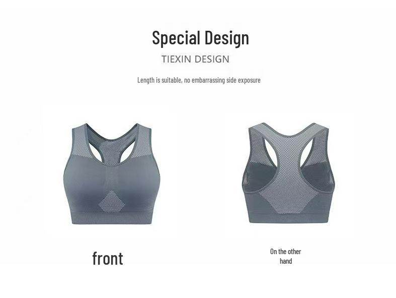 Atmungsaktiver Sport-BH in Übergröße für Damen - Stilvolles Rückendesign für komfortable, schweißabsorbierende Yoga- und Fitness-Sitzungen