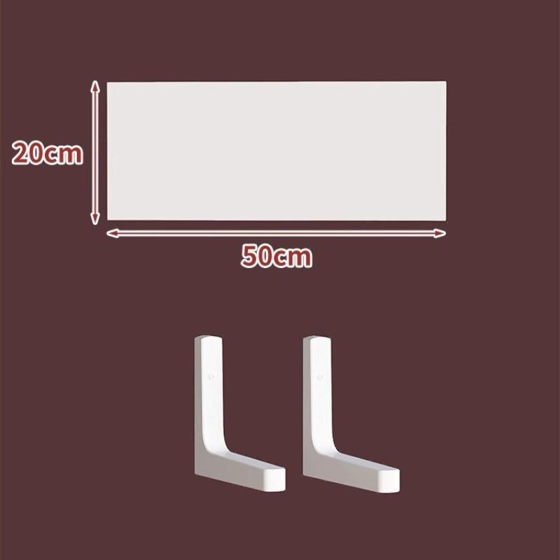 Wall Shelves Floating Wood Water Resistant-Space Saving Storage Display Rack Kitchen Bathroom