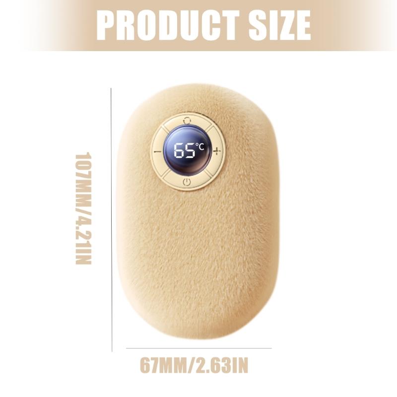 Portable Cordless USB Electric Hand Warmer Fast Heating Plush Shell Heating Pad For Camping Winter Activities