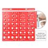 28 Thread Nut and Bolt Thread Checker Multipurpose Tool for 4mm X To 14mm X Metric Coarse To Fine Threads Checker, 0.7 2.0 Threads, 6-32 1/2-20