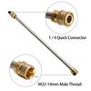 Tool Pressure Washer Wand 16" Quick Connect Extension rod 1/4" Connector