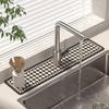 Wasserabsorbierende Matte für Wasserhähne, Küchenspülen, Waschbecken, Abtropfmatten, Spritzschutzmatten für Badezimmerarbeitsplatten