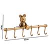 Tuqiu Kitchen Row Hooks Robe Hook Clothes Hook Antique Bronze Towel Hanger Aluminum Bathroom Hardware Bathroom Accessories