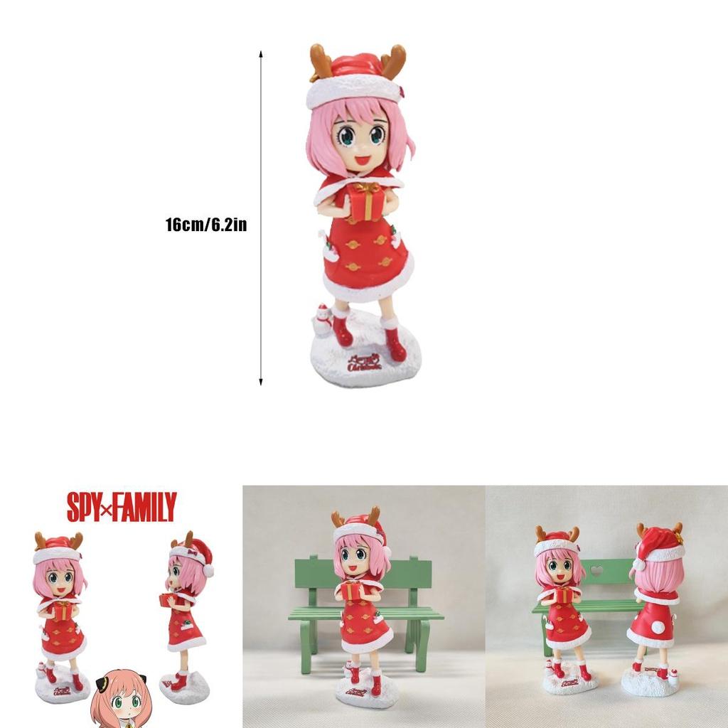 Spy×family Anya Forger Figure Model Anime Doll Kids Gift Xmas Dress Up