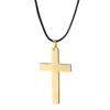 Fashion Stainless Steel Cross Pendant Necklace For Women Men Rope Chain Charm Necklace Cool Boys Girls Punk Hip Hop Jewelry Gift