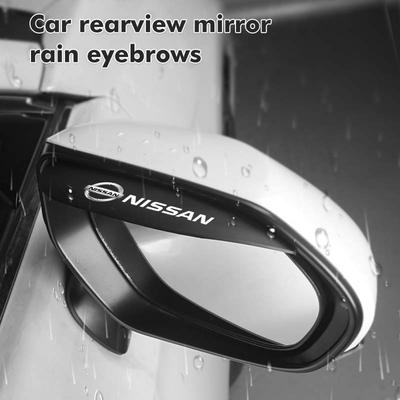 2pcs Car Rearview Mirror Rain Eyebrow Stickers Cover Protector For Sentra Altima Versa Maxima Murano Note Armada Pulsar