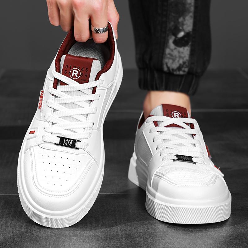 Men's thick-soled casual shoes summer breathable soft-sole non-slip outdoor flat walking shoes fashion youth sports board shoes