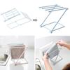 Folding Towel Stand Rack Kitchen Washing Cloth Draining Plastic Organizer Shelf