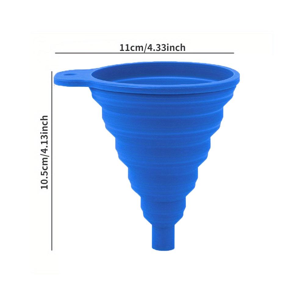 Motorcycle Engine Oil Funnel Car Universal Silicone Liquid Funnel Foldable Portable Oil Change Telescopic LongNeck Liquid Funnel