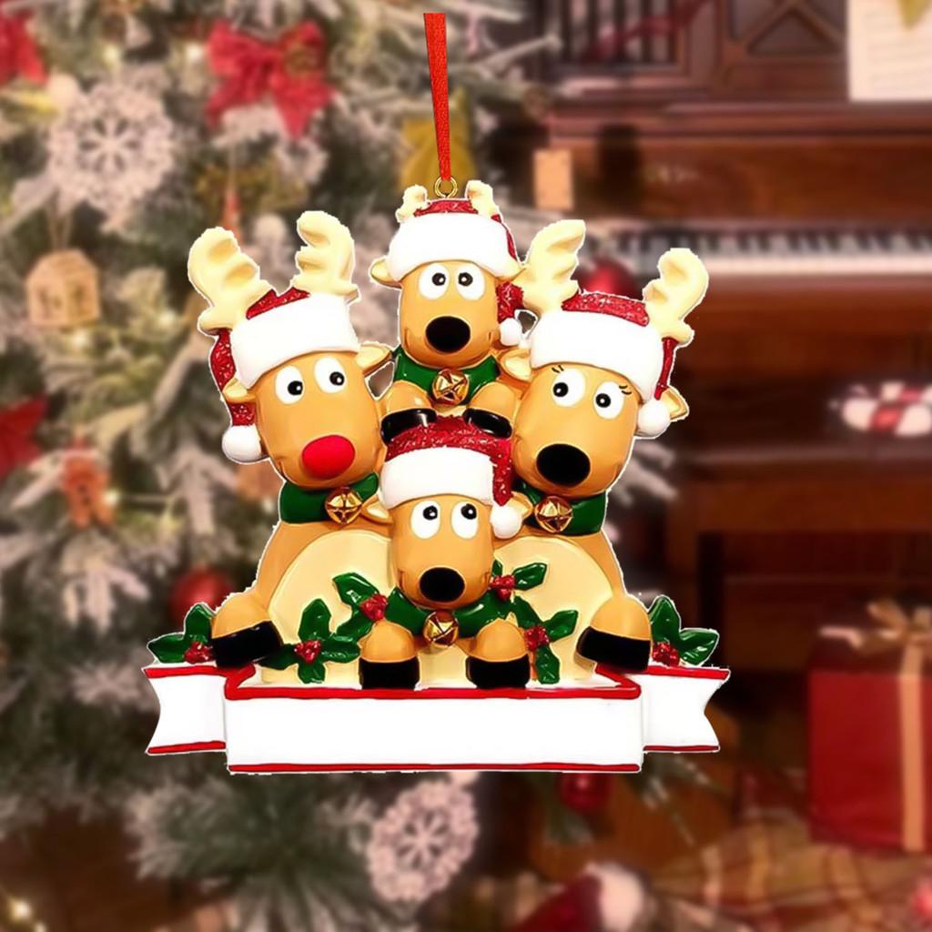 Beautiful Resin Christmas Reindeer Ornaments Set Of Handcrafted Holiday Decor Items