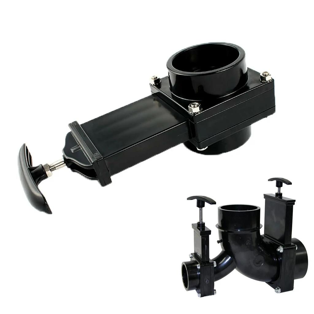 RV Knife Water Gate Valve Durable Flow Van Sewer Hose Plastic 50mm Exterior Home Accessories Caravan Drain