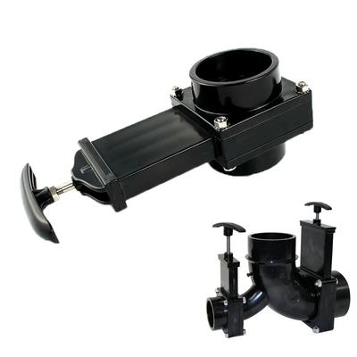 Valvă de poartă pentru apă cu cuțit pentru rulotă Durabil Flux Furtun canalizare van Plastic 50mm Accesorii exterioare pentru casă Drenaj caravană
