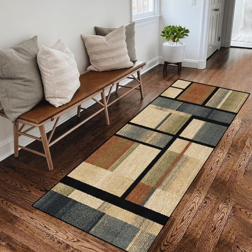 Washable, Long, 100 X 280 Cm (4.9 X 10.8 Inches) Non-slip Kitchen Mat. Available In a Variety of Styles and Sizes. Suitable for Kitchens and Bedrooms.