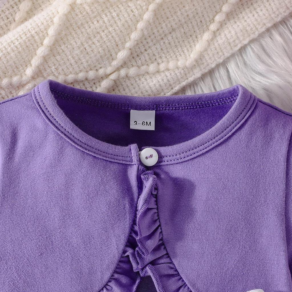 Vestiti per bambine 3M-5Y, modelli primaverili e autunnali, abito scialle, abito colorato con collo alto e giacca tinta unita, abito da bambina in due pezzi
