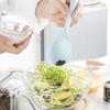 Blue Silicone Cooking Utensils Set Non-Stick Spatula Soup Spoon Eggbeater Food Clip Natural Wood Handle with Storage Box Kitchen Tools