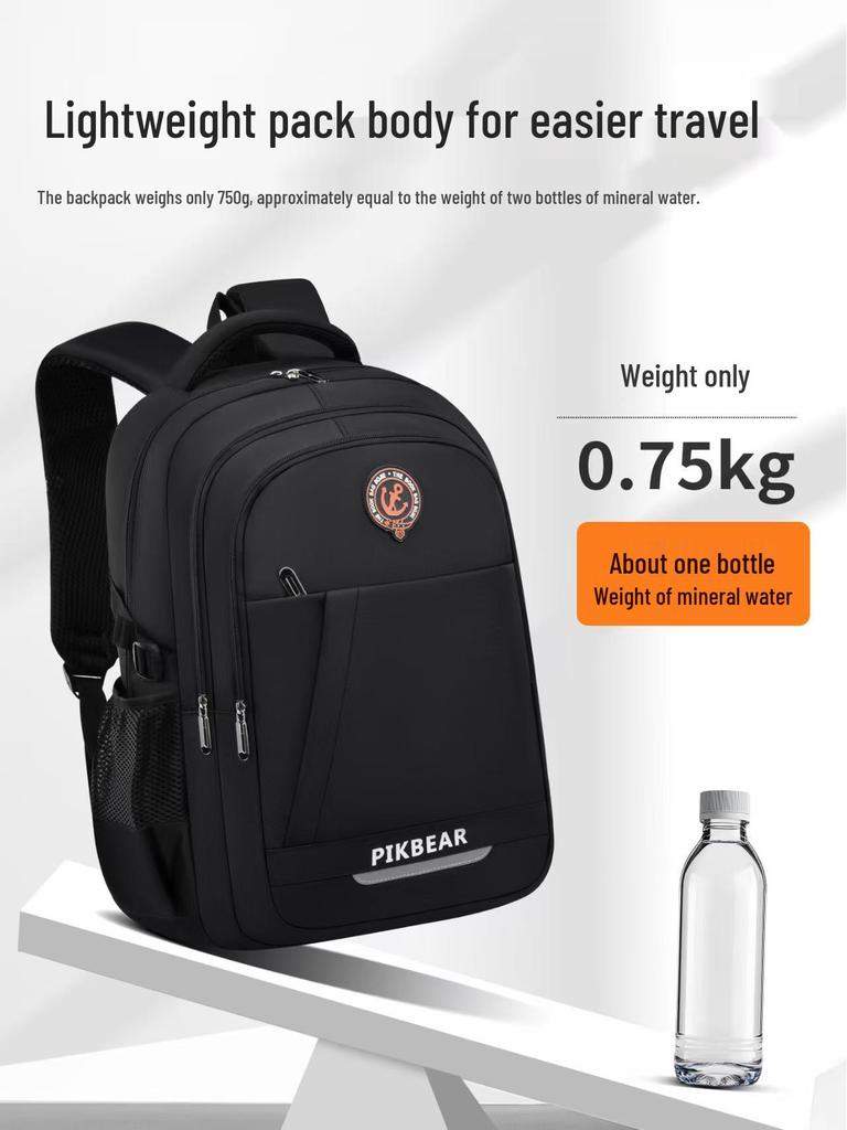 Large Capacity School Backpack for Students: Computer Compartment, Burden Reduction Design, Suitable for Boys In Elementary To High School.