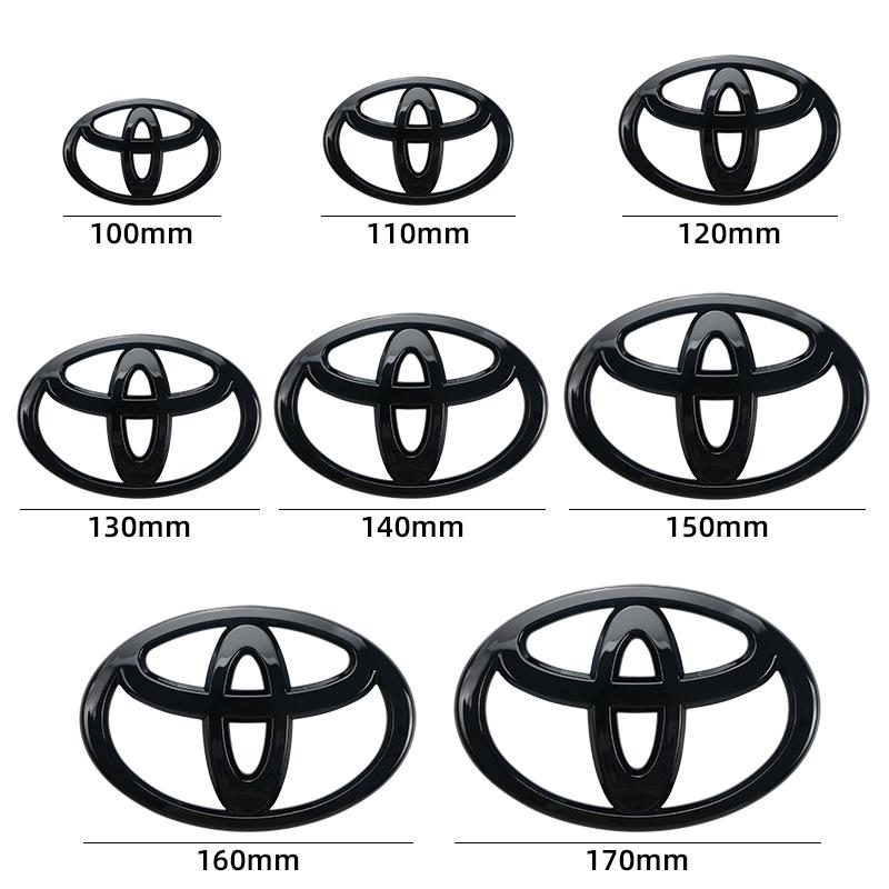 Logo Auto 3D per serie di auto Toyota Corolla Camry RAV4 Griglia Anteriore Cofano Emblema Posteriore Paraurti Posteriore Portellone Bagagliaio Marchio Emblema