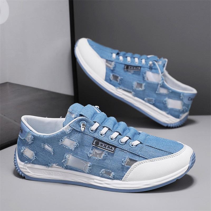 Yellow Canvas Shoes Men's Casual Flat Sneakers Summer Breathable Fashion Sneakers Men Trendy Espadrilles Comfort Sport Shoes Man