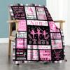Love Dancing12 Personalized Text Blanket Throw Personalized Blanket Ultra-Soft Throw For Livingroom Bedding Seaside Living Room All-Season Use