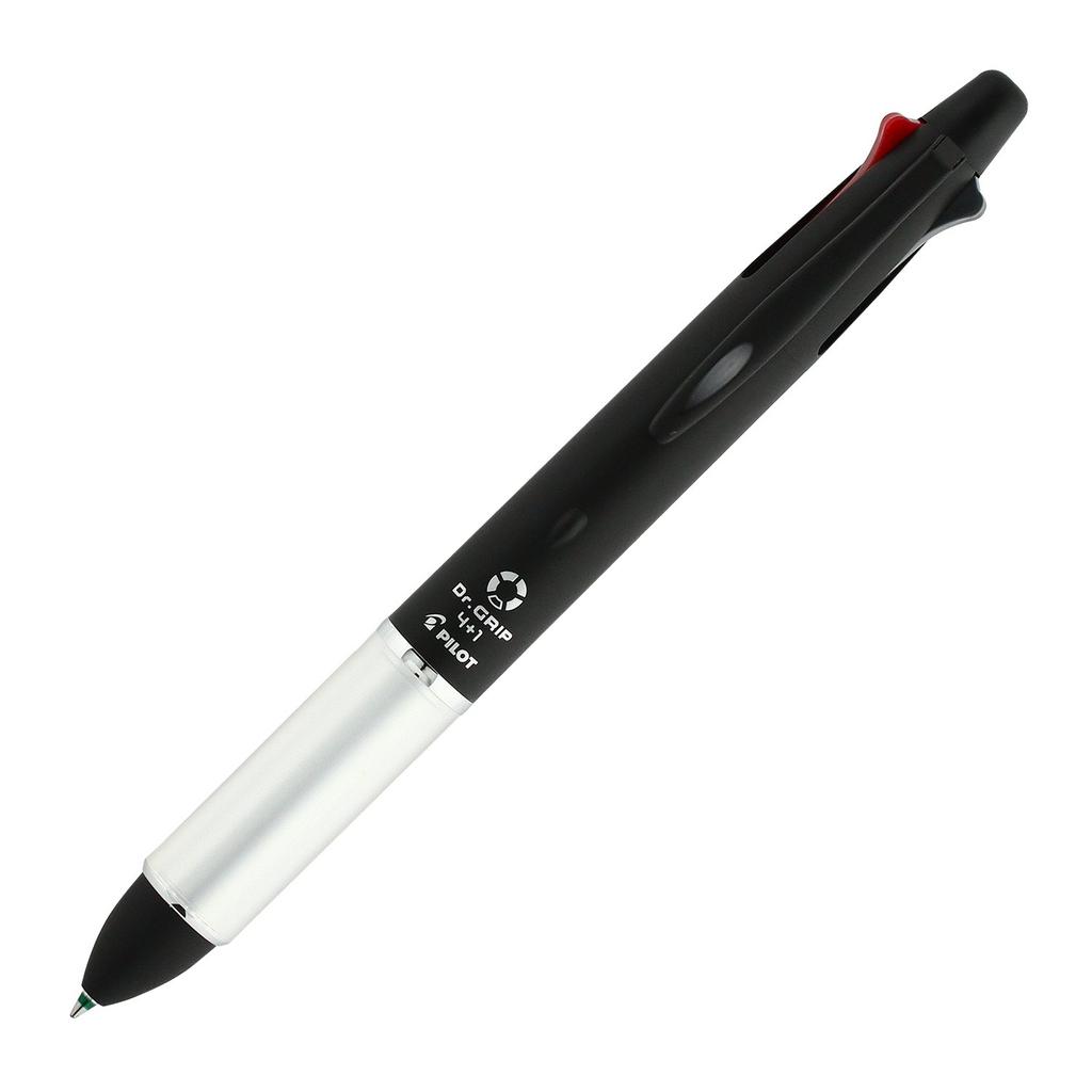 Pilot Grip Dr. 4+1 Multi-Function Pen, 0.7 Inch, Black, PBKHDF1SF-B