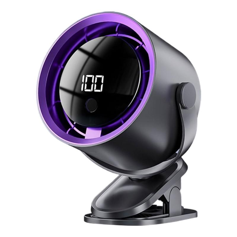 

Clip On Fan Adjustable Cooling Fan Convenient Fan USB Office Fan Indoor Fan ABS Texture Suitable for Home Travel Use чёрный